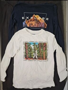 Boy's Long Sleeve Shirts.  Lot Of Two.  Size XL (14/16)
